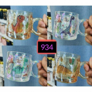 فنجان شیشه ای دایناسور