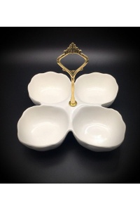 اردوخوری صدفی 4پر دسته دار