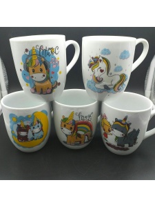 ماگ یک رو چاپ نسترن (طرح تک شاخ)