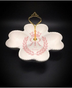 اردوخوری قلبی چهارتایی نگینی دسته دار