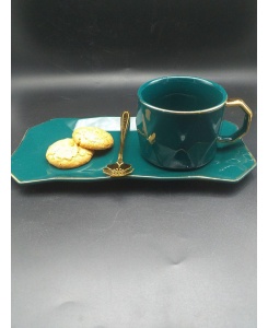 ماگ سرامیکی زیره و قاشق دار