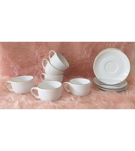 فنجان و زیر فنجان دیپلمات خط طلا