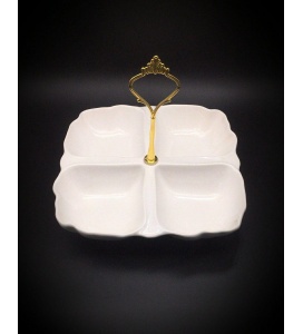 اردو خوری صدف 4تایی دسته دار