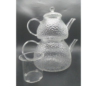 کتری قوری پیرکس برفکی صافی دار