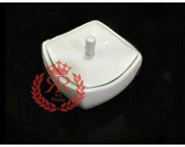 قندان سرویس سفید فلت