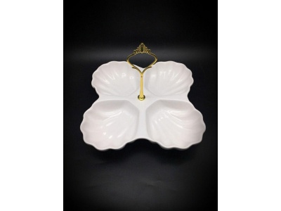 اردوخوری 4تایی صدف دسته دار