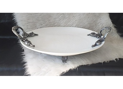 تخت27 دیپلمات سفید دسته پیوتر