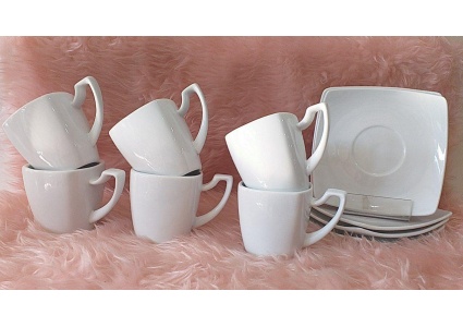 فنجان و زیر فنجان سناتور سفید