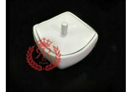 قندان سرویس سفید فلت