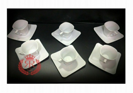 12 پارچه چای خوری سفید فیوچر