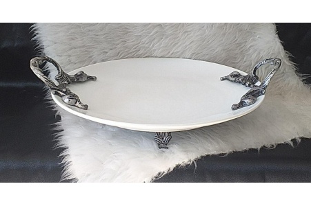 تخت27 دیپلمات سفید دسته پیوتر