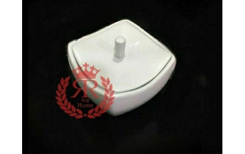 قندان سرویس سفید فلت