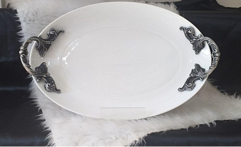 دیس12 سفید دیپلمات دسته پیوتر