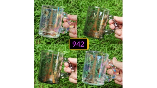 لیوان دسته حبابی ایفل